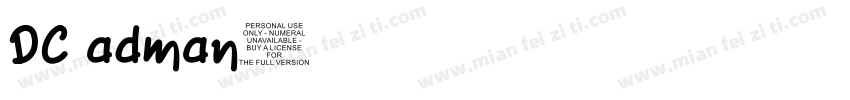 DC adman字体转换